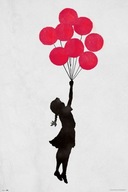 Banksy Dievčatko s balónikmi - plagát
