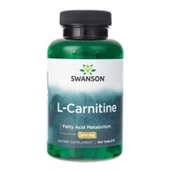 Swanson L-Carnitine L-karnitín 500 mg Spaľovač tukov 100 tabliet