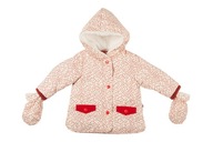 Teplá zimná bunda s detskými rukavicami, Ducksday, Saami, veľkosť 92