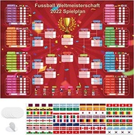 Plakat MŚ Katar 2022 Mecze Plan Rozgrywek Niemiecki