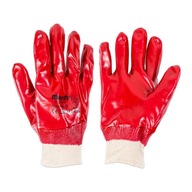 PVC ochranné rukavice odolné voči mastnote oleje detergenty sťahovák veľ.10