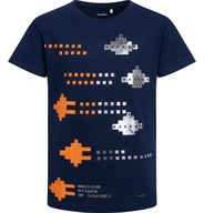 T-shirt chłopięcy Koszulka dziecięca Bawełna granatowy 140 Gamingowa Endo