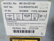 Radio original CD fehlt code OE 861200D140 Toyota Yaris und 1 99-05