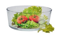 Szklana salaterka prosta miska sałatka warstwowa