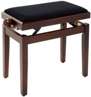 Nastaviteľná lavica stolička na klavír drevo Thomann KB-15WNDM matná Orech ci