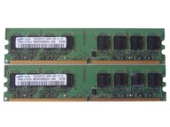 Pamięć DDR2 2GB 667MHz PC5300 Samsung 2x 1GB Dual