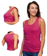 Dámske tričko Top dámske tielko 100% Bavlna Ružová veľ. XL