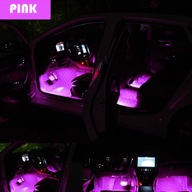 24 diody LED do oświetlenia wnętrza samochodu z nastrojową atmosferą USB Auto RGB