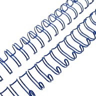 Drôtený chrbát na bindovanie 1,9cm modrý
