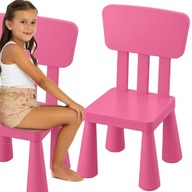 Ikea detská stolička mammut ružová