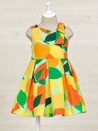 Sukienka elegancka 5052 Kolorowy Regular Fit