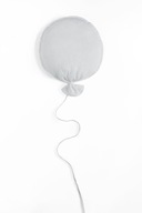 Balónik na stenu závesná dekorácia látka mušelín farba biela