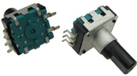Enkoder obrotowy 24 impulsy 14mm z przyciskiem SMD pionowy /1232