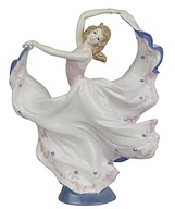 Štýlový Porcelán Figúrka Tanečnica Socha Baletka Dancer