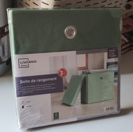 Pufa Livarno Home puf orgaizer zielony 30,5x29,5 na akcesoria do szafy