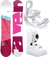 Zestaw Snowboard RAVEN Style Pink 150cm + wiązania S230 + buty Pearl Atop