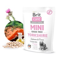 BRIT CARE GRAIN FREE MINI YORKSHIRE SALMON TUNA DLA PSA ŁOSOŚ TUŃCZYK 400G