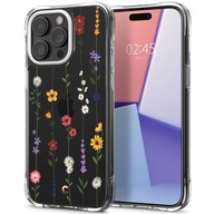 Etui Spigen do iPhone 15 Pro Max, Cyrill Cecile, Kolorowe Kwiaty, Obudowa