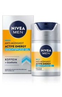 NIVEA MEN ACTIVE ENERGY Żelowy krem do twarzy KOFEINA+GUARANA, 50 ml