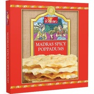 Indické placky Poppadums Madras pikantné 112g / 13-15 ks Truly Indian