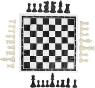 Šachová hra, ekologický plastový prenosný mid