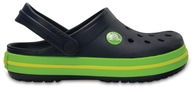 Šľapky Crocband Clog navy volt green C4 (19-20)