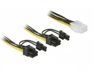 Delock Kabel rozdzielacz zasilania PCI Express 6Pin/2x PCI Express 8PIN 15c