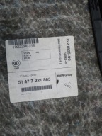 boot upholstery left rear part BMW F20 2013R. 51477221865