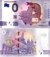 Banknot 0-euro-Wlochy 2021-1 Dante Alighieri