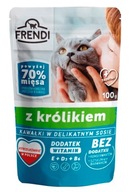 FRENDI Kawałki w sosie z królikiem - mokra karma dla kota - 100 g