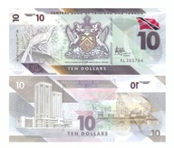 TRYNIDAD I TOBAGO 10 DOLLARS 2020/2021 P-62 UNC