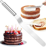 LAPÁTKA KÉS SÜTEMÉNYEKHEZ TORTÁKHOZ KRÉMEKHEZ ROZSDAMENTES ACÉL SZPATULA DÍSZÍTŐ