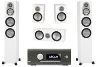 ARCAM AVR20 KLASY AB + MONITOR AUDIO SILVER 6G KINO 5.0 WHITE SATIN / BIAŁE