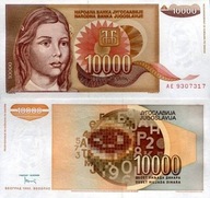 # JUGOSŁAWIA - 10000 DINARÓW - 1992 - P-116 - UNC