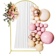 ÍV ÁLLVÁNY Lufik FÉM FAL HÁTTÉR FOTÓ HUZAT ÁLLVÁNY 2M ESKÜVŐ