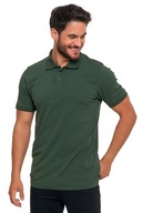 Pánske tričko MORAJ bavlnené Polo tričko Khaki REGULAR FIT veľ. XL
