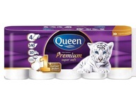 Neparfumovaný toaletný papier Queen Premium Super Soft 4 warstový 10 ks
