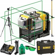 DEWALT DCE089D1G Laser krzyżowy zielony 3x360° 2Ah kufer + tyczka statyw