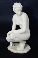 Rosenthal duża figura akt siedząca kobieta