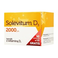 Solevitum D3 (vitamín D3 2000 j.m.), 60 kapsúl + 15 zdarma!