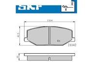 SKF VKBP 80457 Sada brzdových doštičiek, kotúčové brzdy