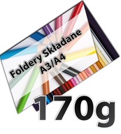 Ulotki składane 170g A3 do A4 500szt