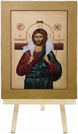 MAJK Ikona religijna JEZUS CHRYSTUS DOBRY PASTERZ 13 x 17 cm Mała