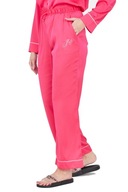 JUICY COUTURE Różowe satynowe spodnie piżamowe XS