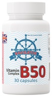 Navigator Vitamín B50 Complex VEGE 30 kaps NERVOVÁ SÚSTAVA Energia Imunita