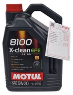 Motorový olej Motul 8100 X-Clean EFE 5 l 5W-30 + ZAWIESZKA OLEJOWA