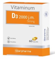 Vitaminum D3 2000 j.m., Strong, 60 kapsúl