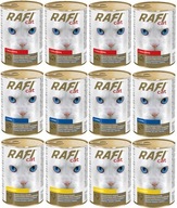 Rafi CAT Mokra karma dla kota ZESTAW MIX 12x415g
