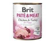 Brit Pate & Meat Chicken&Turkey PUPPY 800g