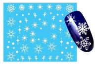 Samolepky na nehty sněhové vločky H21